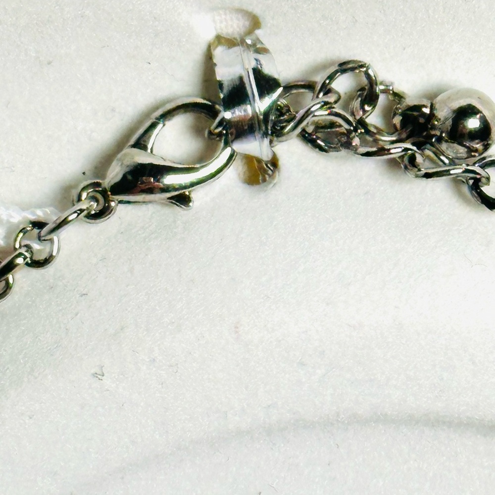 SP SOPHIA COLLECTION Purple and Silver Necklace Set pierced earrings new 2010 - Picture 8 of 13